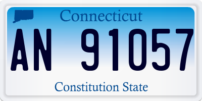 CT license plate AN91057