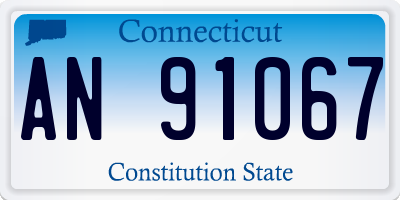 CT license plate AN91067