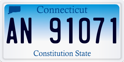 CT license plate AN91071