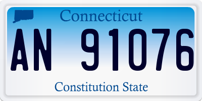 CT license plate AN91076