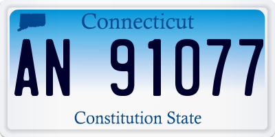 CT license plate AN91077