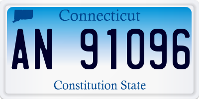 CT license plate AN91096