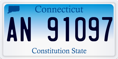 CT license plate AN91097