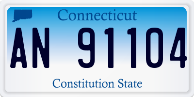 CT license plate AN91104
