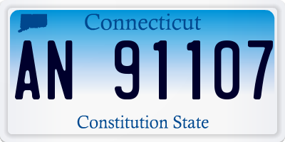 CT license plate AN91107