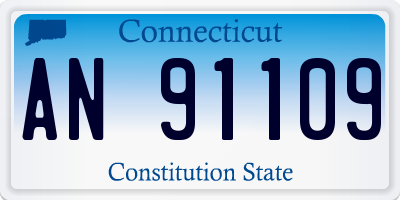 CT license plate AN91109