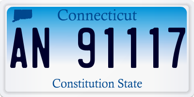 CT license plate AN91117