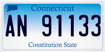 CT license plate AN91133