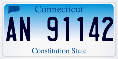 CT license plate AN91142