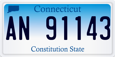 CT license plate AN91143