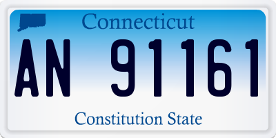 CT license plate AN91161