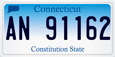 CT license plate AN91162