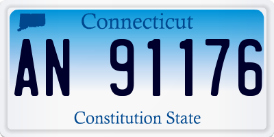 CT license plate AN91176