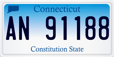 CT license plate AN91188