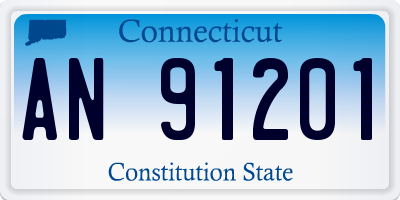 CT license plate AN91201