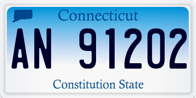 CT license plate AN91202