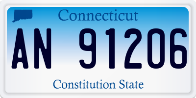 CT license plate AN91206