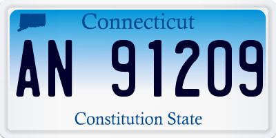 CT license plate AN91209