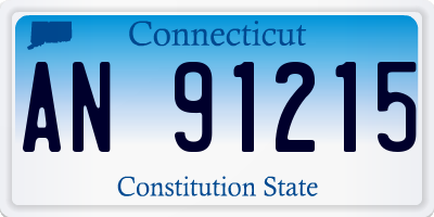 CT license plate AN91215