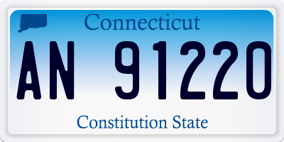 CT license plate AN91220