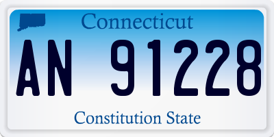 CT license plate AN91228