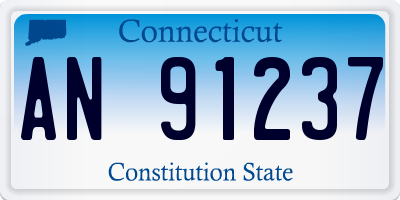 CT license plate AN91237
