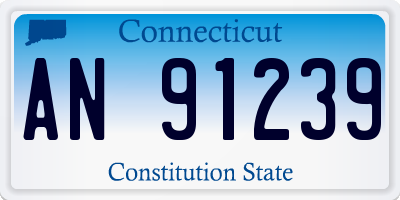 CT license plate AN91239