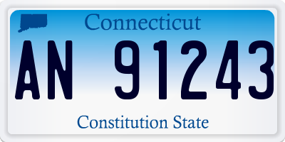 CT license plate AN91243