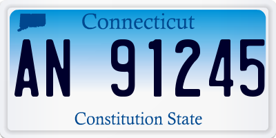 CT license plate AN91245