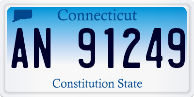 CT license plate AN91249