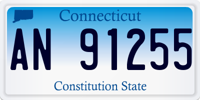 CT license plate AN91255