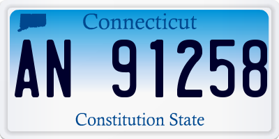 CT license plate AN91258