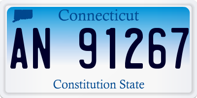 CT license plate AN91267