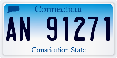 CT license plate AN91271