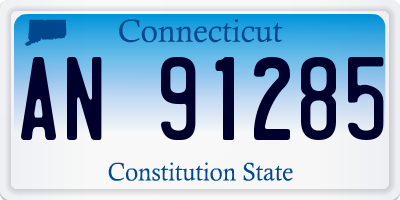 CT license plate AN91285