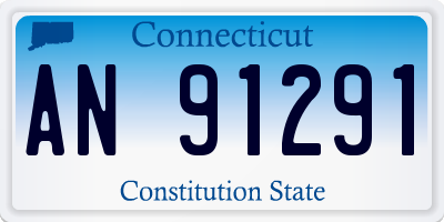 CT license plate AN91291
