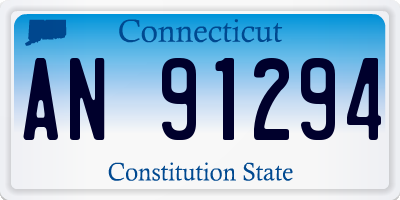 CT license plate AN91294