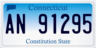 CT license plate AN91295