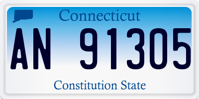 CT license plate AN91305