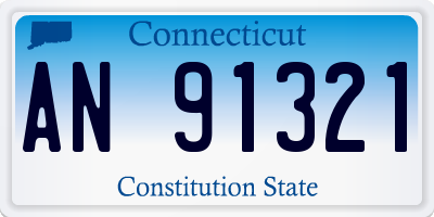 CT license plate AN91321