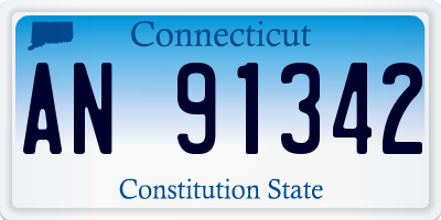 CT license plate AN91342