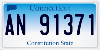 CT license plate AN91371