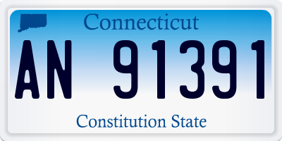 CT license plate AN91391