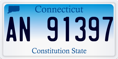 CT license plate AN91397