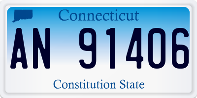 CT license plate AN91406