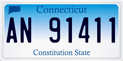 CT license plate AN91411