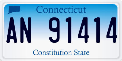 CT license plate AN91414