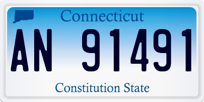 CT license plate AN91491