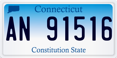CT license plate AN91516