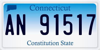 CT license plate AN91517